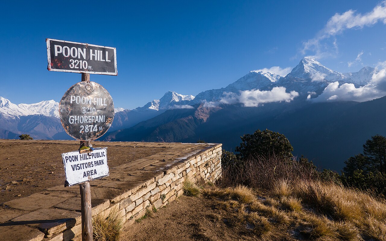 Annapurna peaks seen from Poon Hill