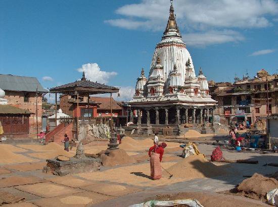 Historical view of Bungamati square photographed in 2012