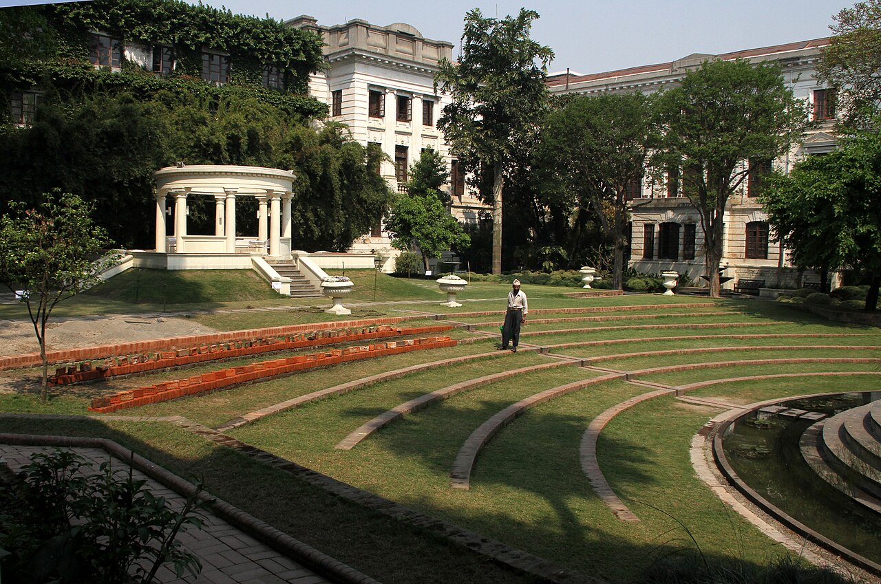 Terraced lawns and pavilion in Kathmandu’s Garden of Dreams