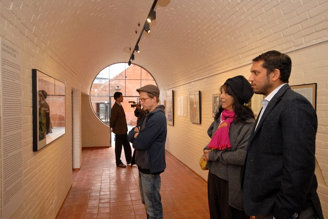 Visitors viewing an exhibition inside Taragaon Museum